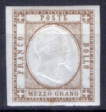PROVINCE NAPOLETANE 1861 1/2 MEZZO GRANO N.18d G.O MH*