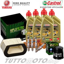 Tagliando YAMAHA YZF-R1 1000 1999 2000 / Kit Olio Castrol + Filtri Candela