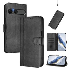 For Sony Xperia 10 VII Line Splicing Buckle Retro Leather Phone Case cover