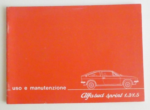 Alfa romeo libretto - -, uso