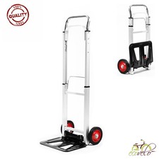 CARRELLO PORTA PACCHI PER TRASPORTO MERCI 90 KG PIEGHEVOLE 2 RUOTE PORTA SACCHI
