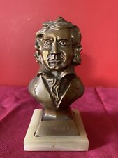 n° 4 Statue mezzo busto in bronzo H 20 cm 2/3 kg di peso