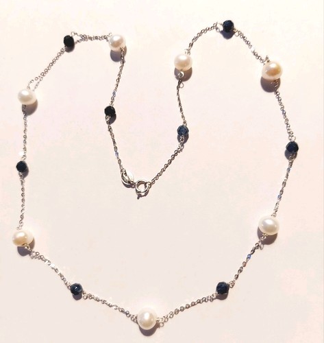 Collana argento 925 pietre - argento,
