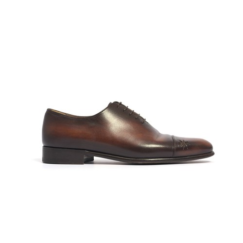 Berluti brown cap - cap-toe, oxford
