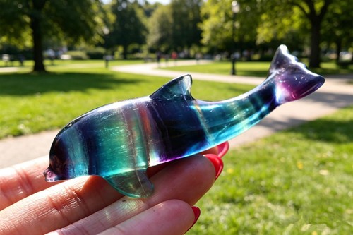 Delfino fluorite arcobaleno - in,