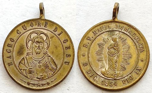 Medaglia medaglietta pio ix - medaglia,