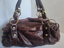 Borsa a mano FRANCESCO BIASIA in pelle marrone bordeaux