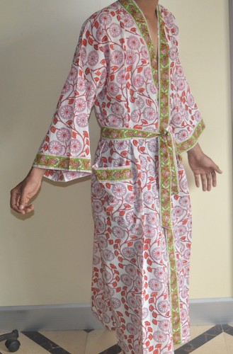 Abito lungo kimono stampa