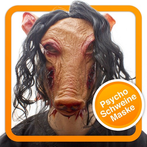 Maschera maiale halloween - maschera,