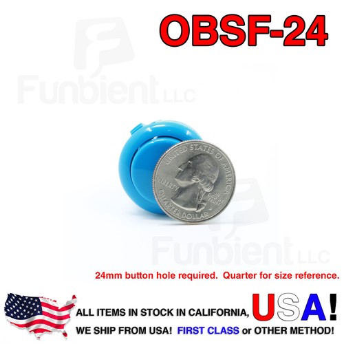 Sanwa obsf blu - obsf-24, pulsante