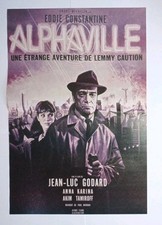 Poster Locandina Alphaville Eddie Constantine Anna Karina 42x27cm Film Tv Cinema