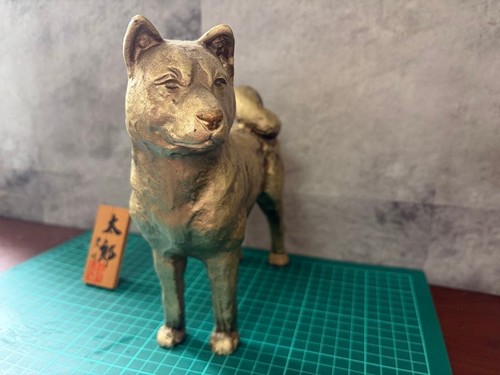 Statua metallo cane hachiko - statua,