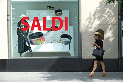 Vetrofania scritte saldi - vetrofania,