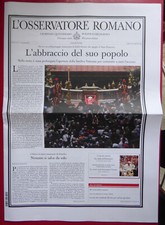 L'OSSERVATORE ROMANO Pope FRANCESCO  Dead - 24 april 2025