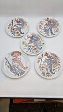 Gruppo di 5 piatti 1970 Stemmi