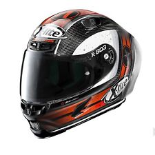 CASCO INTEGRALE X-LITE RACING NOLAN X-803 RS ULTRA CARBON A CANET 30 NERO ROSSO