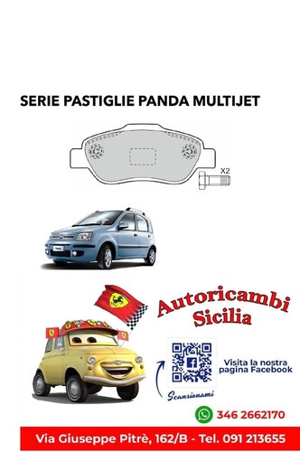Pastiglie freno anteriori fiat - pastiglie,