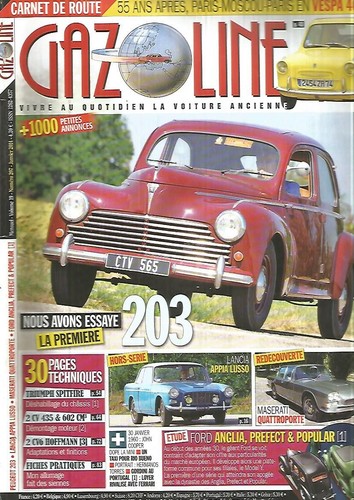 Gazoline 207 peugeot 203 - peugeot,