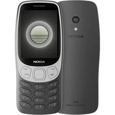NOKIA 3210 GRIGIO SCURO 4G TORCIA RADIO FOTOCAMERA TELEFONO CELLULARE TASTI DUAL