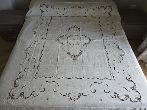 Copriletto puro lino con - in,