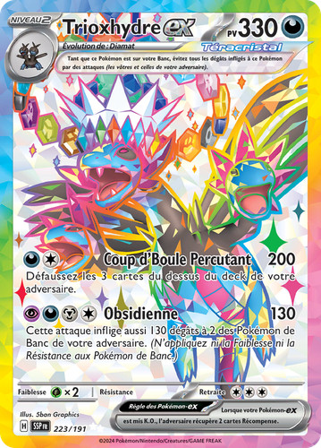 Carte pokémon trioxhydre - carte,