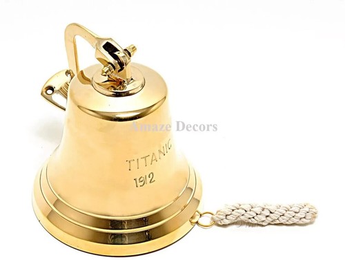 Titanic1912 brass ship bell - 6",