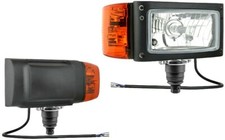 Faro con Lampeggiatore 12V H4