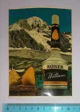 ADESIVO VINTAGE VINTAGE AUFKLEBER RONER WILLIAMS PEAR LIQUOR KING SIZE