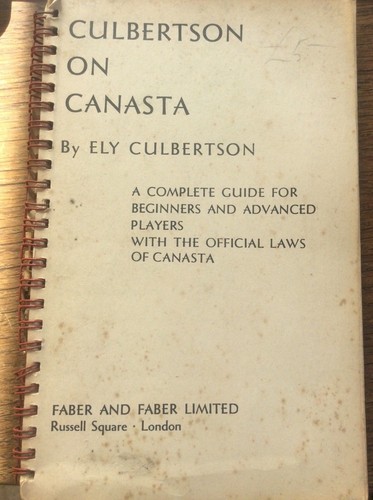 Culbertson canasta ely - culbertson, on