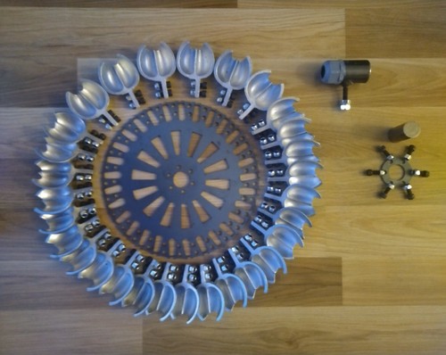 Pelton ruota turbina 440mm - ruota,