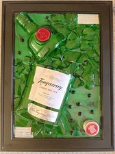 Quadro Bottiglie Gin, con