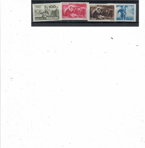 Romania 1945 munca ptt lotto - romania,