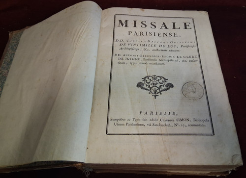 Missale parisiense de - missale,