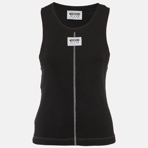 Canotta moschino nera con - moschino, logo