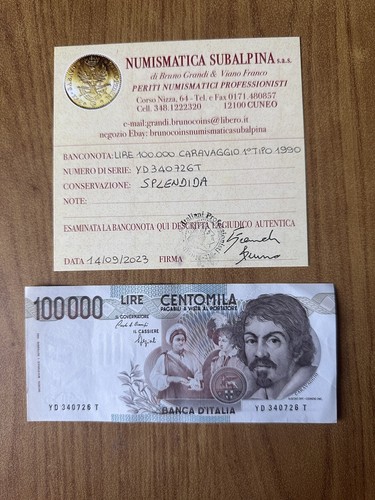 Banconota lire 100000 - lire,