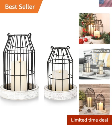 Set lanterne candela cloche - 2,