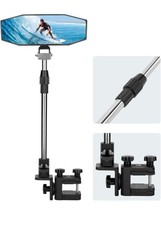 Specchio retrovisore barca KEMIMOTO con asta telescopica-morsetto quadrato-sci barca sci