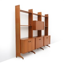 Libreria con montanti legno - libreria,