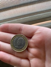 1 EURO  2001 RE CARLOS SPAGNA. MONETA RARA PER COLLEZIONISTI CON ERRORI DI CONIO