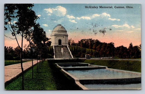 Cartolina ohio canton - ohio, mckinley