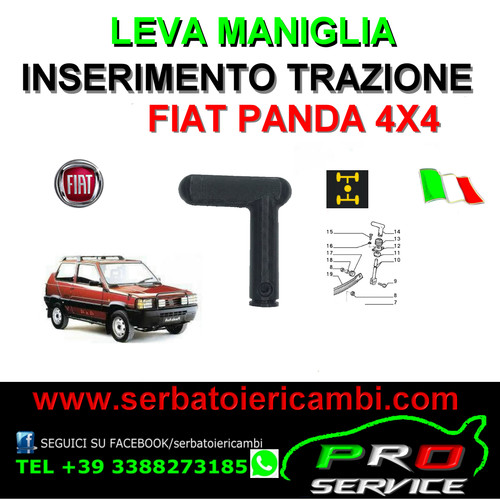 Leva maniglia innesto trazione