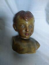 Busto fanciullo in terracotta