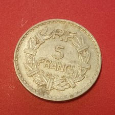 Francia Moneta 5 Francs 1947