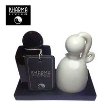 KHARMA LIVING SET CUCINA SALIERA E PEPIERA COPPIA MARITO E MOGLIE YIN YANG