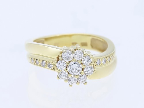 Anello con brillanti oro