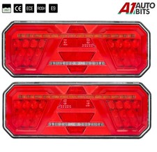 LED Posteriore Stop Luci Dynamic Indicatore Rimorchio Roulotte Camion 12V 24V