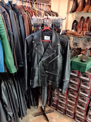 Giacca pelle nera - giacca,