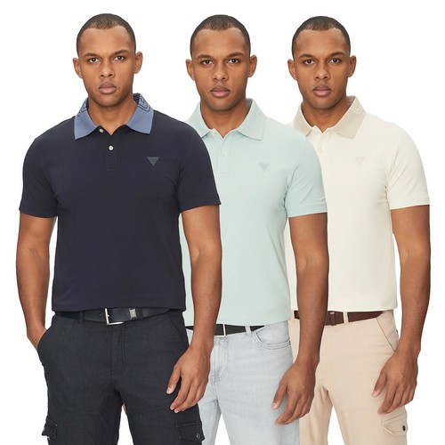 Guess polo uomo shirt cotone - t-shirt,