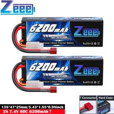 2x Zeee 7,4V 2S batteria LiPo