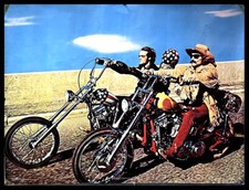 1970ca * Manifesto, Poster Originale "EASY RIDER - Peter Fonda & Dennis Hopper"